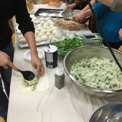 Cooking class presented by Afghan newcomers to LDS volunteers, Nov - 2016